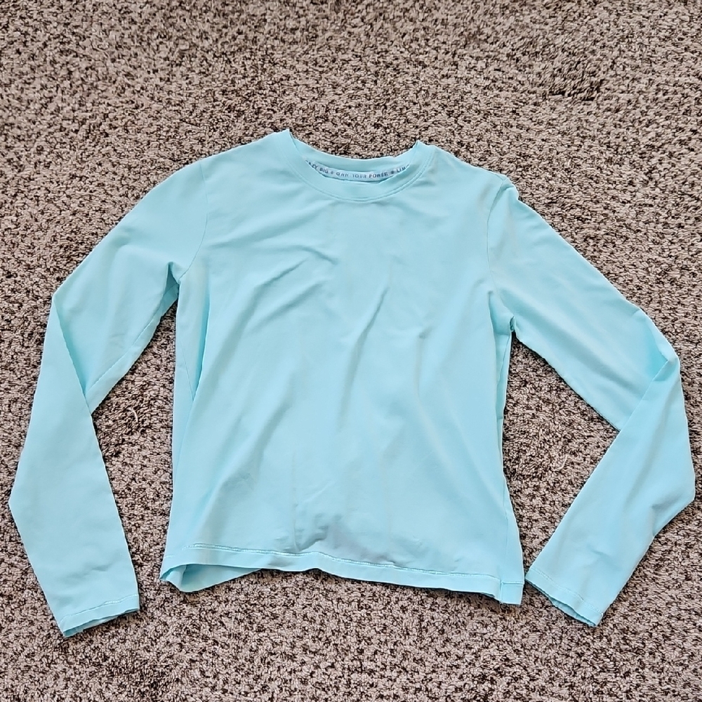 Athleta Girl Twist Top in Light Blue-NWOT